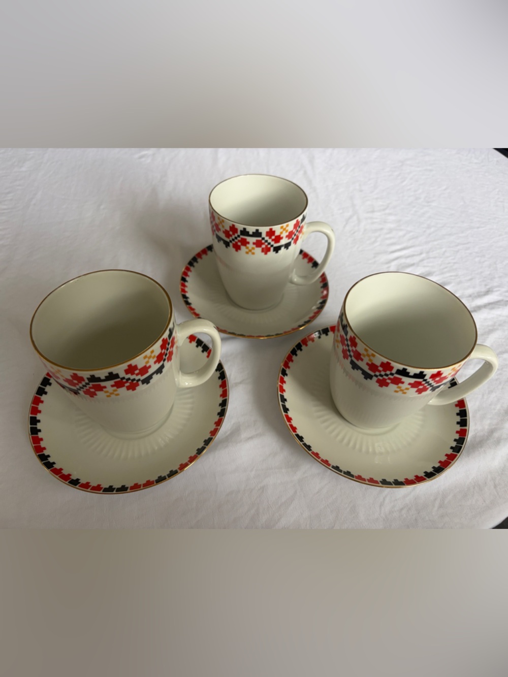 Favolina from Poland Coffee Cup & Saucer Set of 3